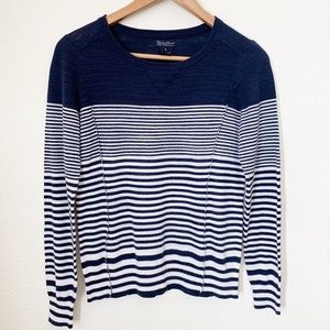 Lucky Brand | Navy Striped Lightweight Sweater